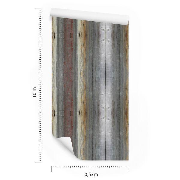 Behang Abstracte Houten Planken - Afbeelding 8