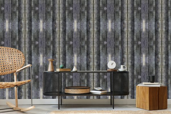 Behang Oude Vintage Planken - Afbeelding 5