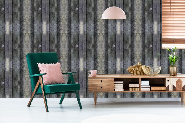 Behang Oude Vintage Planken - Afbeelding 6