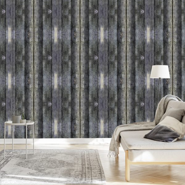 Behang Oude Vintage Planken - Afbeelding 3