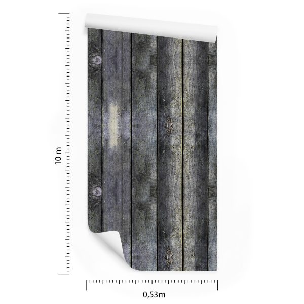 Behang Oude Vintage Planken - Afbeelding 8