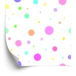 Behang Stippen In Pastelkleuren