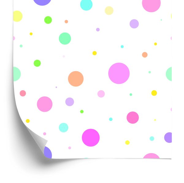 Behang Stippen In Pastelkleuren