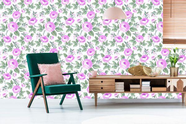 Behang Mooie Delicate Rozen - Afbeelding 6