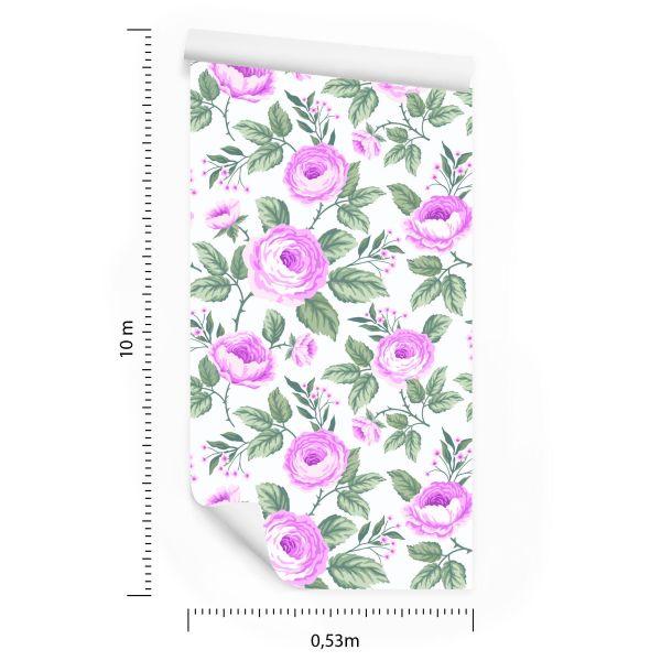 Behang Mooie Delicate Rozen - Afbeelding 8