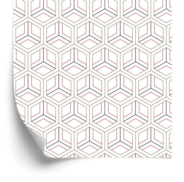 Behang Modern Geometrisch Ornament - 3D-Effect