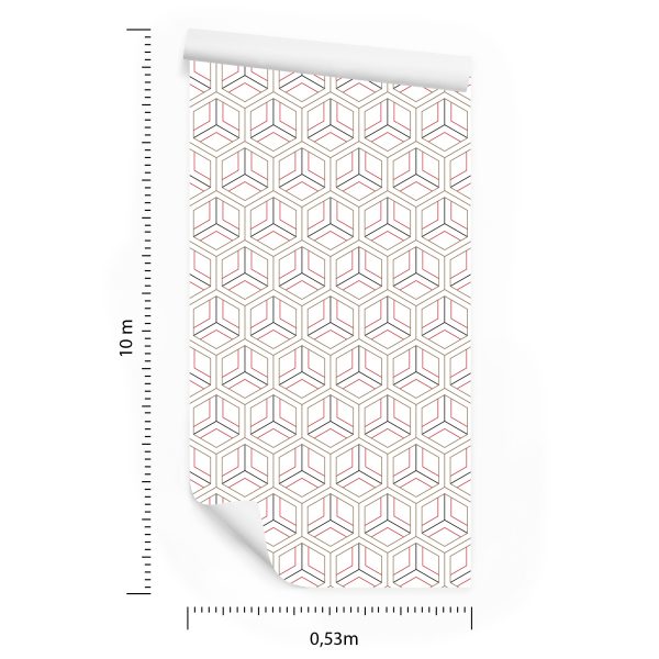 Behang Modern Geometrisch Ornament - 3D-Effect - Afbeelding 8