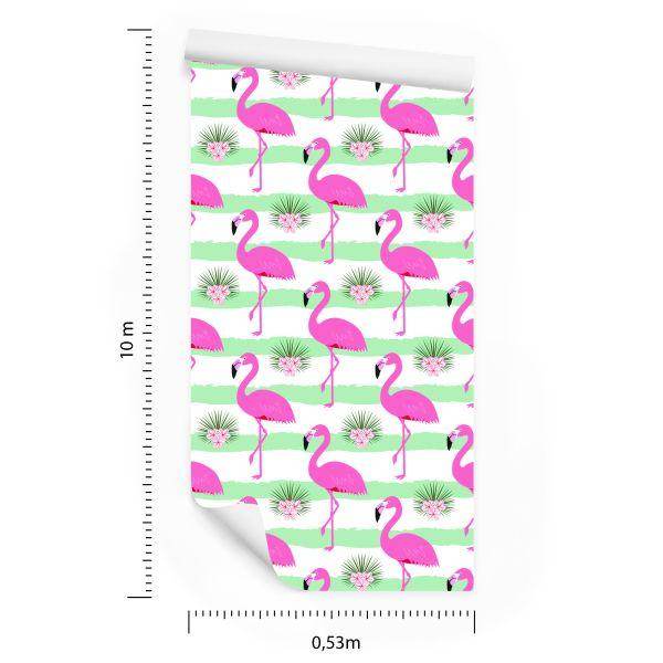 Behang Voor Kinderen - Roze Flamingo's - Afbeelding 8