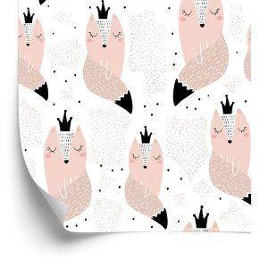 Behang Voor Kinderen - Prinses Fox