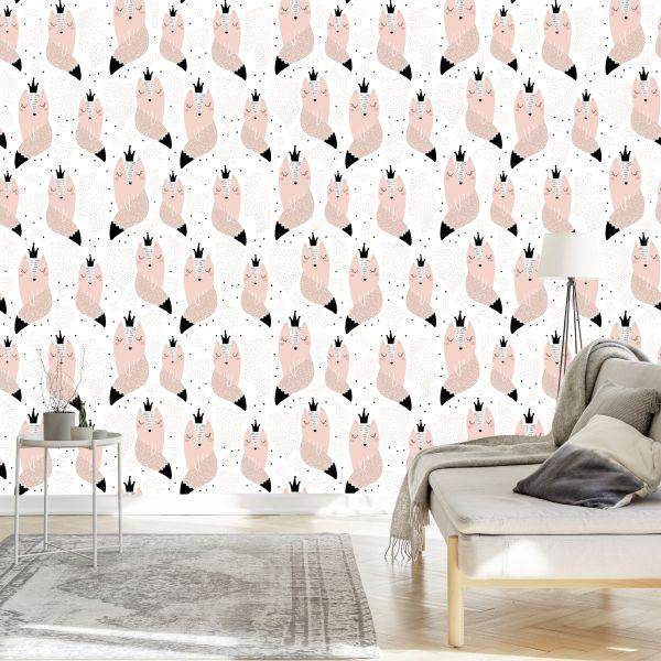 Behang Voor Kinderen - Prinses Fox - Afbeelding 3