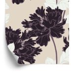 Behang Prachtige Abstracte Bloemen