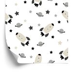 Behang Cosmos Planet Stars Voor De Kinderkamer