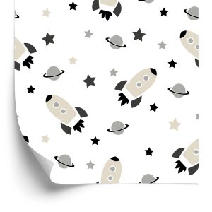 Behang Cosmos Planet Stars Voor De Kinderkamer