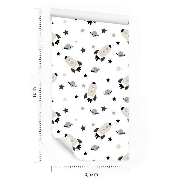 Behang Cosmos Planet Stars Voor De Kinderkamer - Afbeelding 8