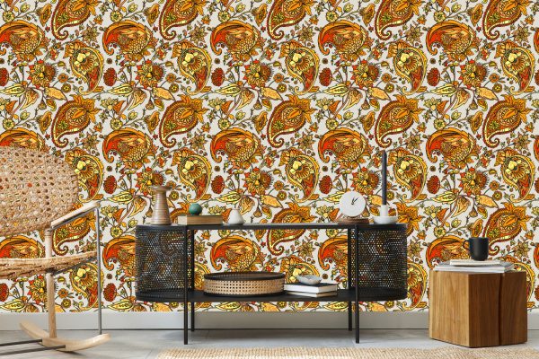 Behang Prachtig Paisley-Patroon - Afbeelding 5