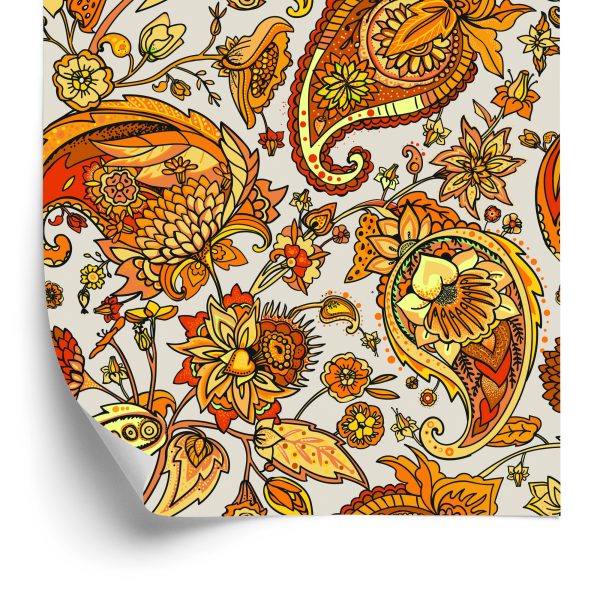 Behang Prachtig Paisley-Patroon