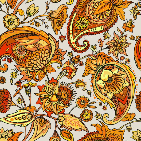Behang Prachtig Paisley-Patroon - Afbeelding 2
