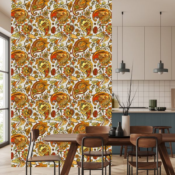 Behang Prachtig Paisley-Patroon - Afbeelding 4