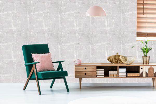 Behang Helder Gebarsten Beton - Afbeelding 6