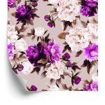 Behang Mooi Bloemenpatroon