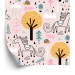 Behang Voor Kinderen - Eenhoorns In Het Bos