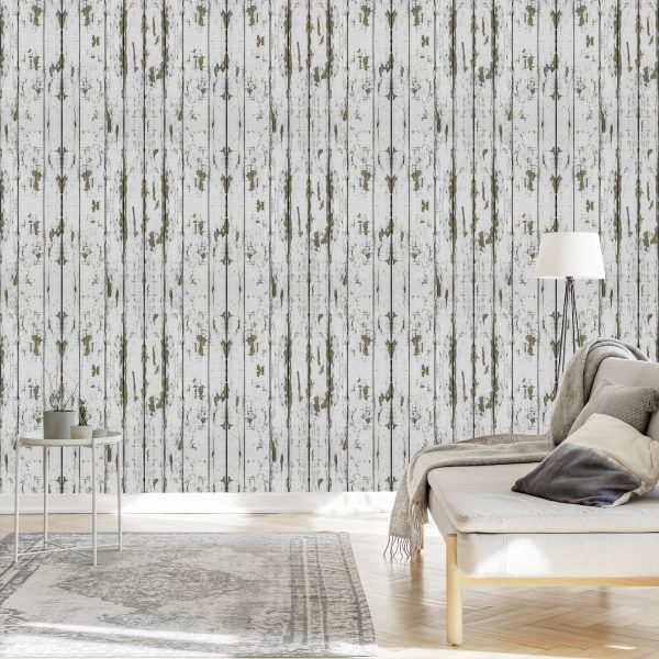 Behang Retro Houten Planken - Afbeelding 3
