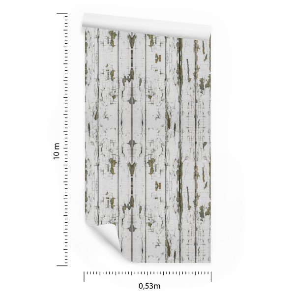 Behang Retro Houten Planken - Afbeelding 8