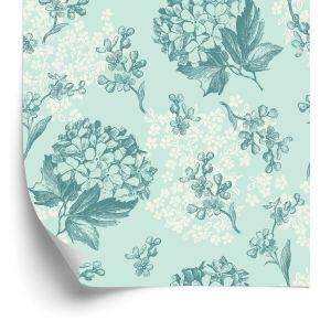 Behang Delicaat Bloemen Retro Patroon