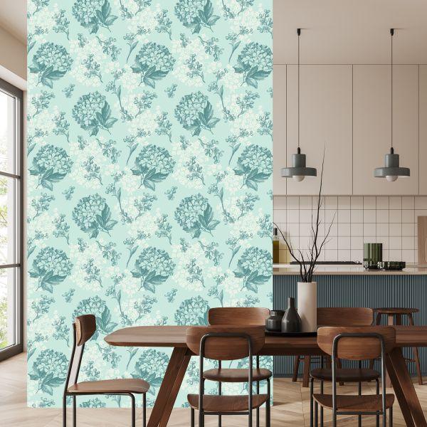 Behang Delicaat Bloemen Retro Patroon - Afbeelding 4