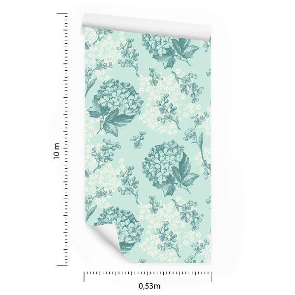 Behang Delicaat Bloemen Retro Patroon - Afbeelding 8