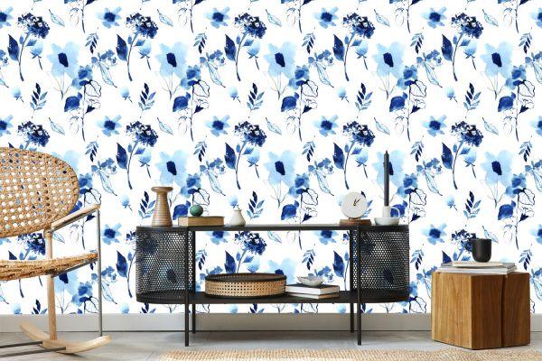 Behang Modern Bloemenpatroon - Afbeelding 5