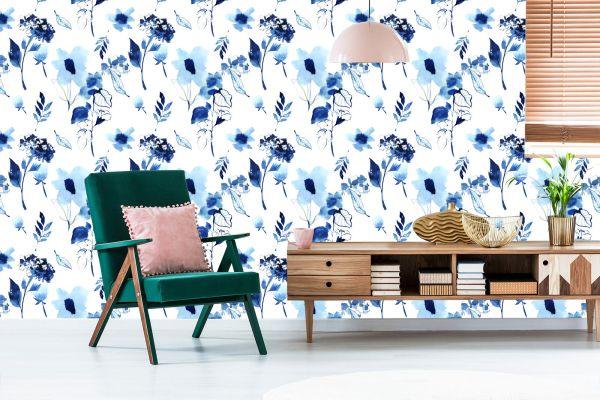 Behang Modern Bloemenpatroon - Afbeelding 6