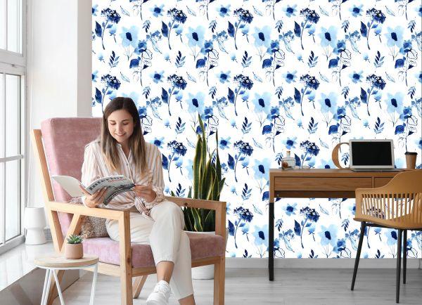 Behang Modern Bloemenpatroon - Afbeelding 7