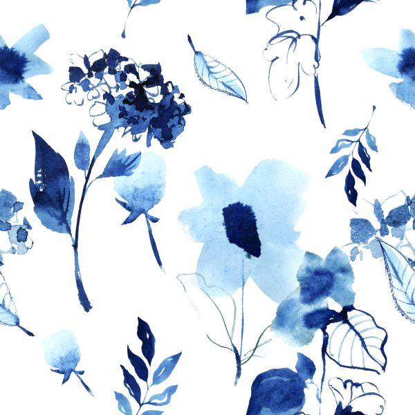 Behang Modern Bloemenpatroon - Afbeelding 2