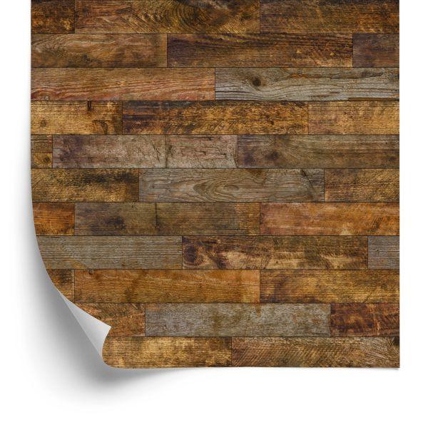 Behang Rustieke Horizontale Houten Planken
