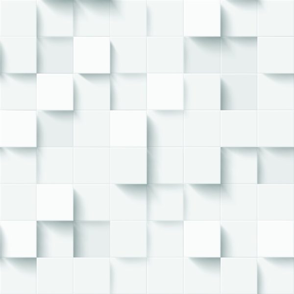 Behang Wit Modern Mozaïek - 3D-Effect - Afbeelding 2
