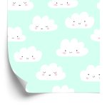 Behang Voor Kinderen - Happy Clouds