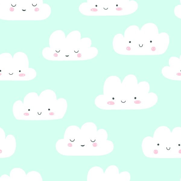 Behang Voor Kinderen - Happy Clouds - Afbeelding 2