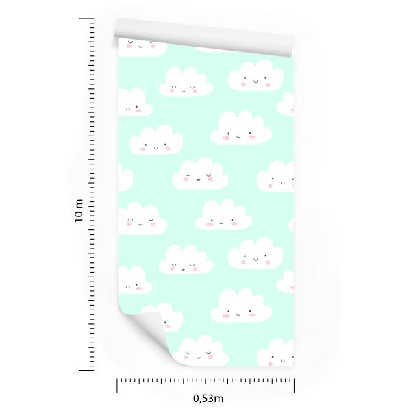 Behang Voor Kinderen - Happy Clouds - Afbeelding 8