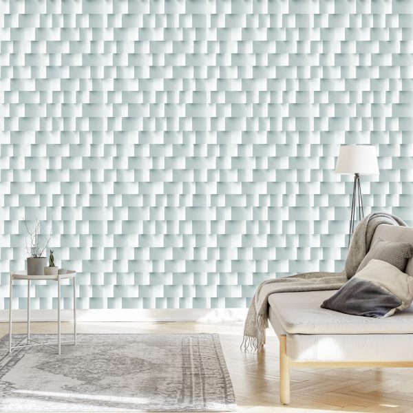 Behang Modern Geometrisch Patroon - 3D-Effect - Afbeelding 3