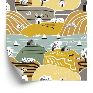 Behang Voor Kinderen - Herfstlandschap