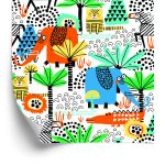 Behang Voor Kinderen - Leuke Safaridieren