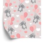 Behang Voor Kinderen - Koala's, Ballonnen En Harten