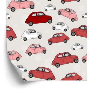 Behang Voor Kinderen - Kleurrijke Auto's