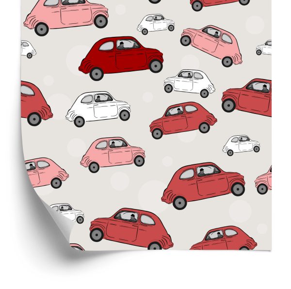 Behang Voor Kinderen - Kleurrijke Auto's