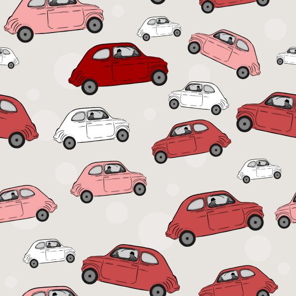 Behang Voor Kinderen - Kleurrijke Auto's - Afbeelding 2