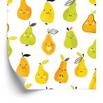 Behang Voor Kinderen - Kleurrijke Vrolijke Peren