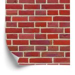 Behang Rode 3D-Steen