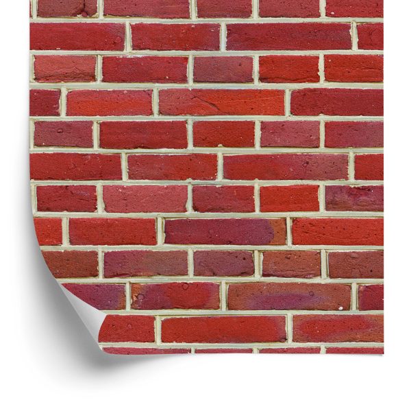 Behang Rode 3D-Steen