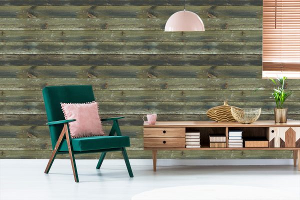 Behang Horizontale Houten Planken - Afbeelding 6